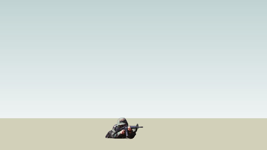 Prone Soldier | 3D Warehouse