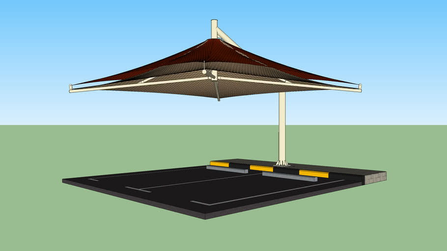 Umbrella Car Parking Shade 3D Warehouse