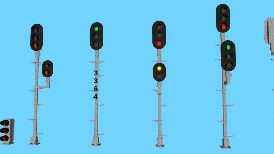 Southern Railway Signal pack | 3D Warehouse