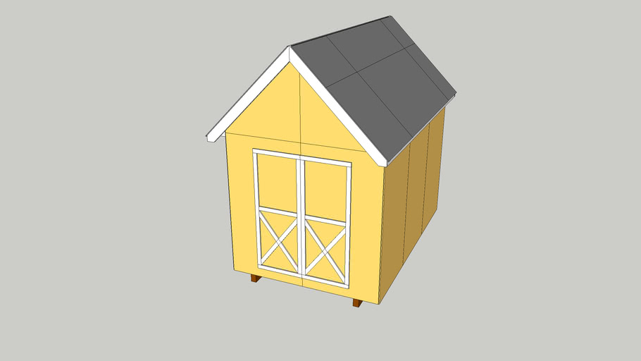 8 X 12 Shed 3d Warehouse