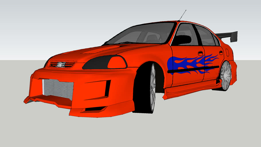 Honda civic 3d model