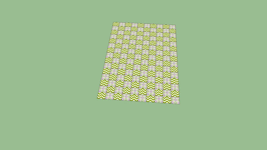 Purple & Lime Green Quilt 