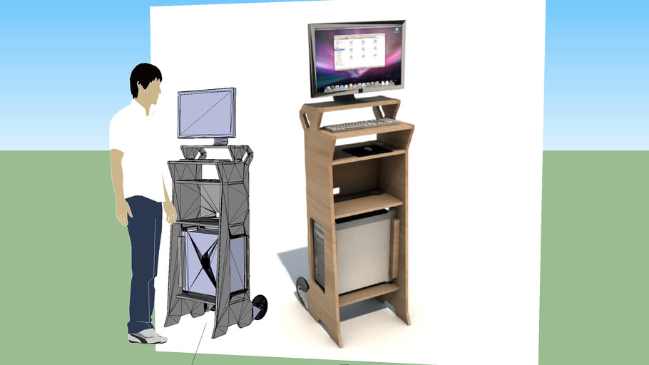 Portable Stand Up Desk 3d Warehouse