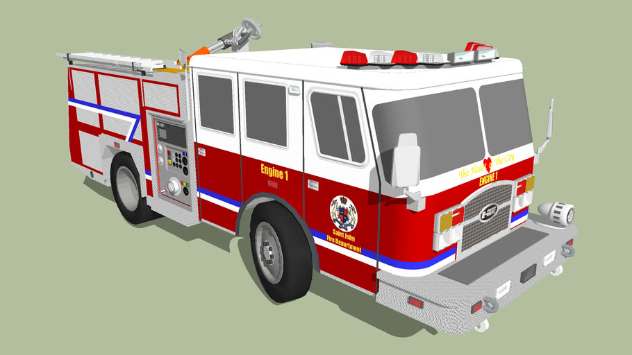 Short Fire Engine | 3D Warehouse