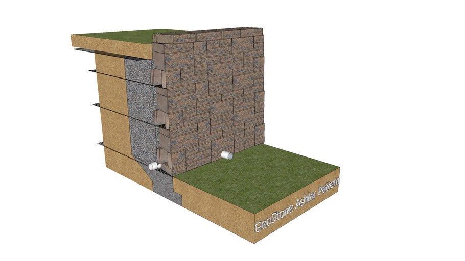 GeoStone Ashlar Retaining Wall | 3D Warehouse