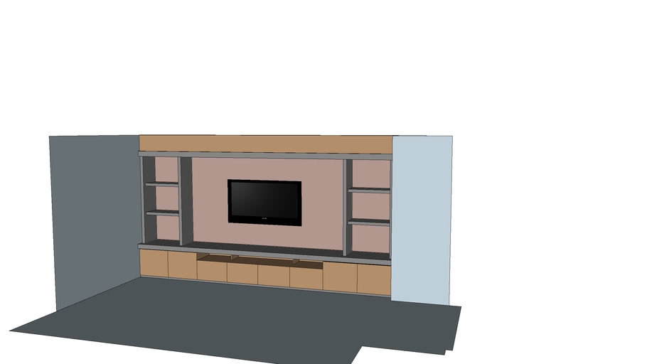 Mueble Empotrado de TV GRG Furniture | 3D Warehouse