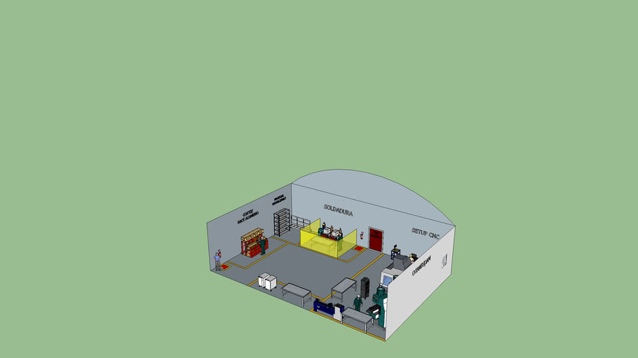 Distribucion de taller | 3D Warehouse