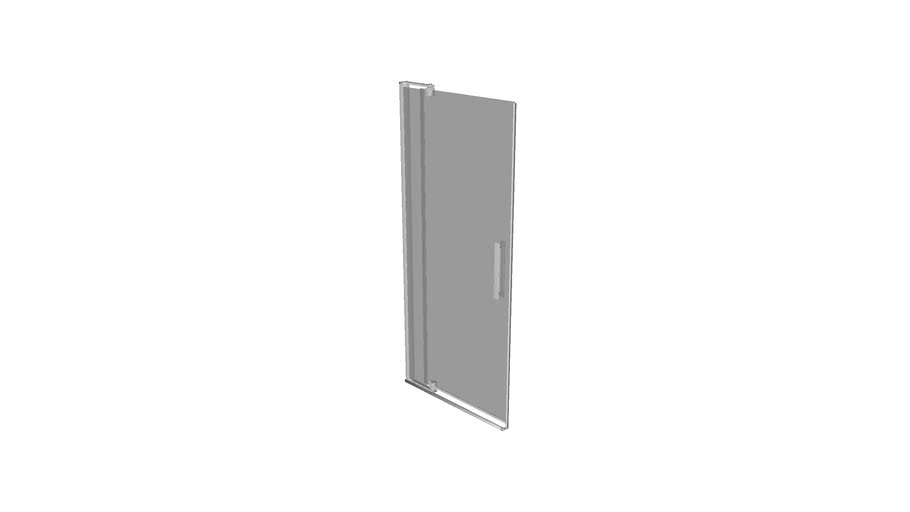 K R L Revel R Pivot Shower Door 70 H X 27 5 16 31 1 8 W With 1 4 Thick Crystal Clear Glass 3d Warehouse