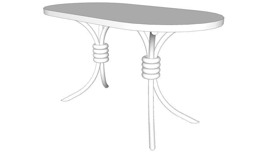 table bent oval 001