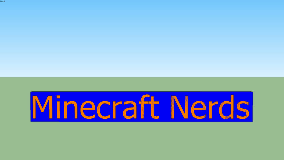 Minecraft Nerds Blinking Sign