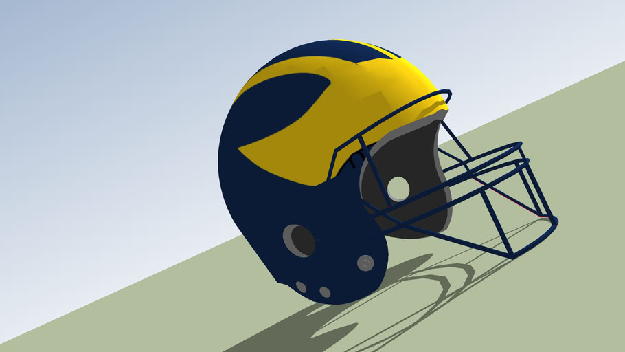 Michigan Wolverines Football Helmet 3d Warehouse