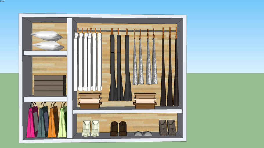 Closet With Collection 3d Warehouse