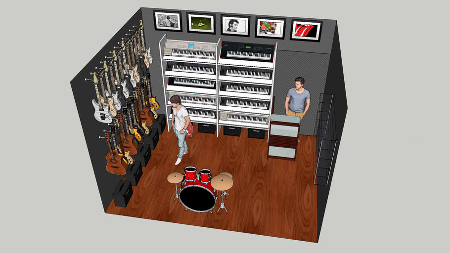 Musical Store 3D Warehouse