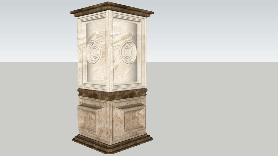 大理石柱 石柱 Marble Column 3d Warehouse