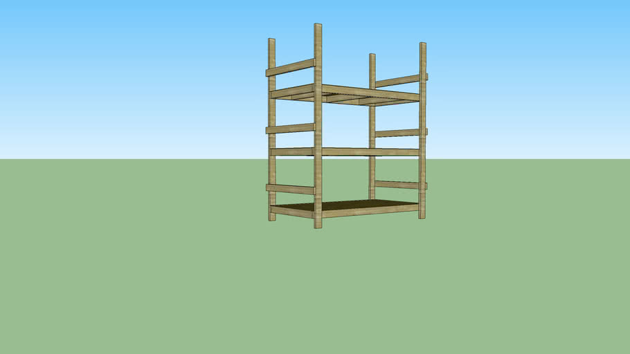 2x4 bunk bed