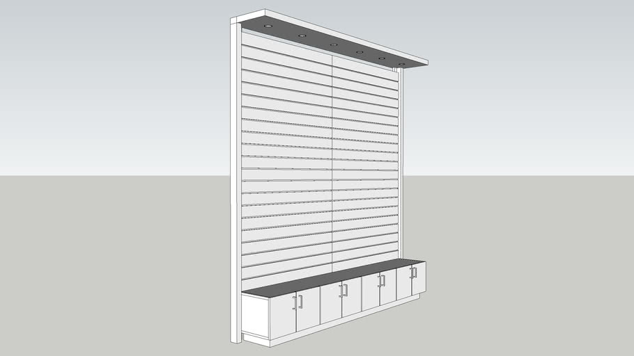 accessories display wall 3D Warehouse