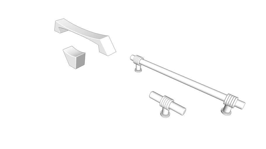 Furniture handle. Мебельная ручка. 3D Warehouse