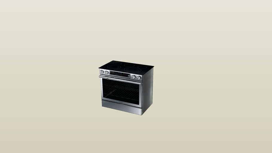 Samsung Electric Range NE58F9500SS 3D Warehouse