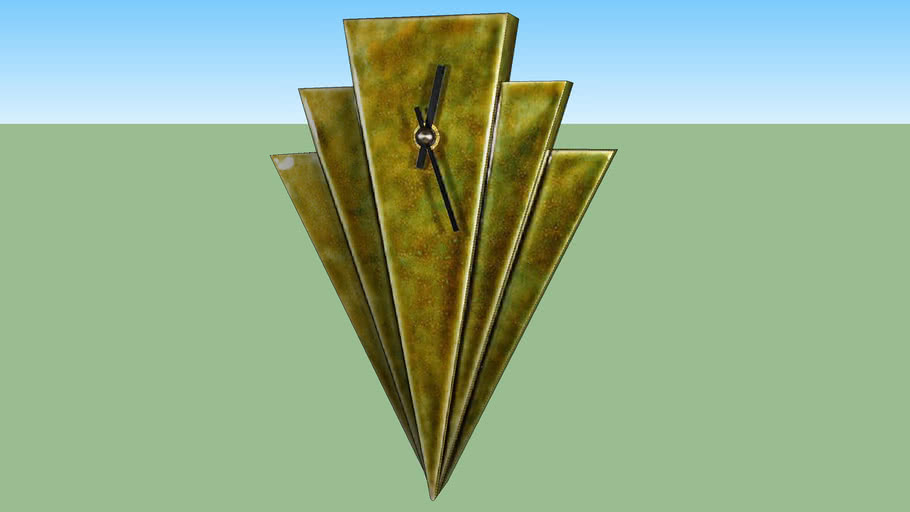 Art Deco Wall Clock 3d Warehouse