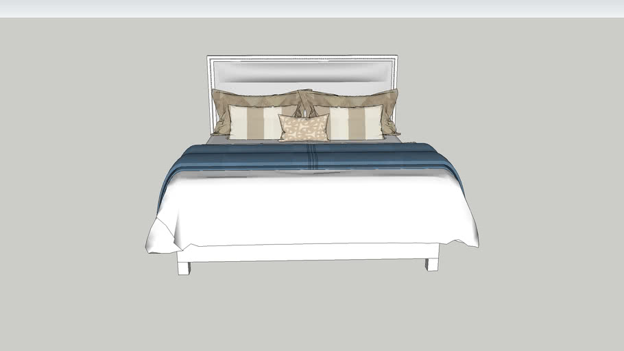 King Size Bed 1 3D Warehouse