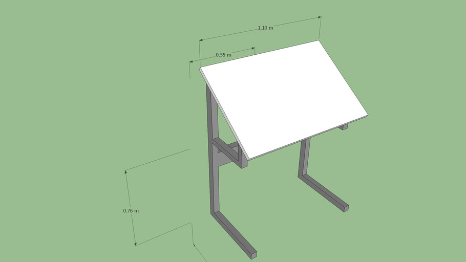 drawing table 3d model