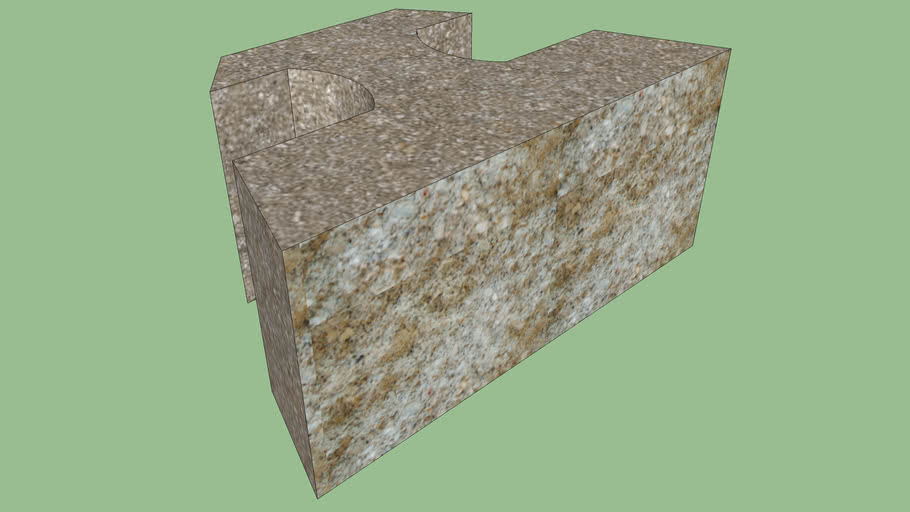8' Rockwood Retaining Walls Classic Natural 3D Warehouse