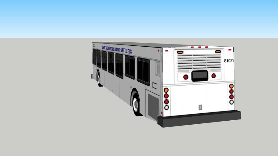 2003 new flyer d40lf o'hare rental car shuttle bus 3D Warehouse