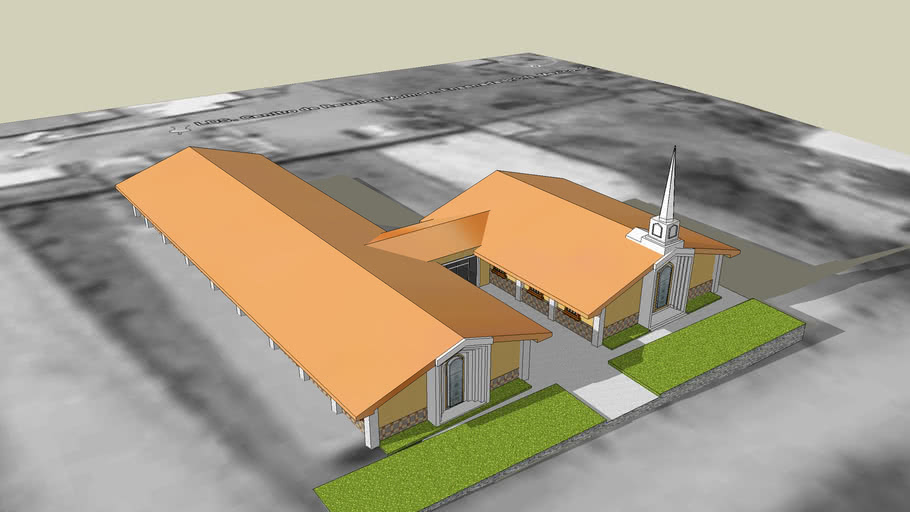 LDS. Centro de Reunion Mormon.Capilla, Ensenada B.C.N., Mexico. | 3D ...