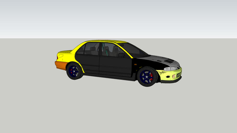 Proton Wira Sedan Modified 3d Warehouse