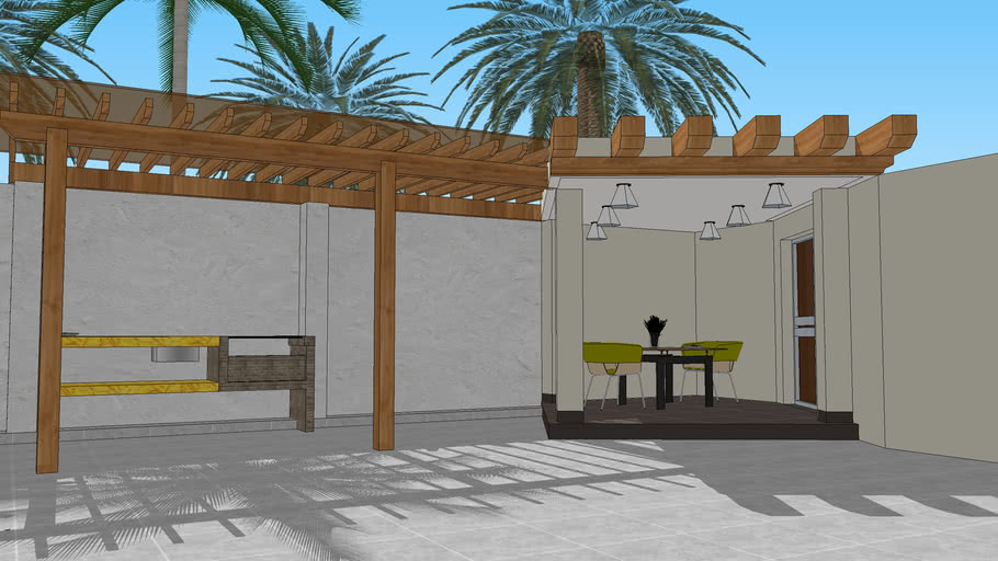 pergola, cubierta | 3D Warehouse