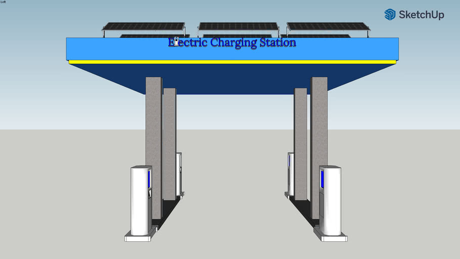 Electric Car Charging Station 3D Warehouse