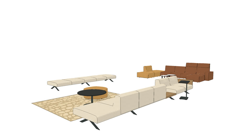 Steelcase Sistema Lounge System | 3D Warehouse