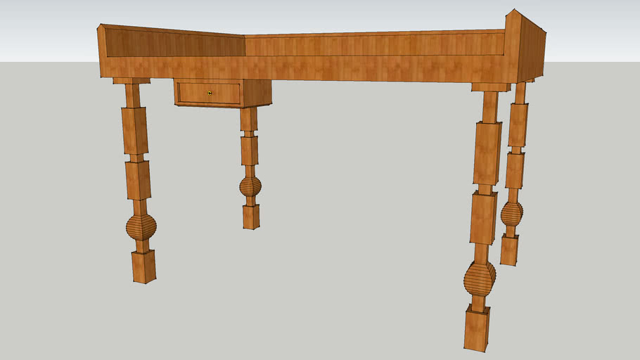 Wooden Desk | 3D Warehouse