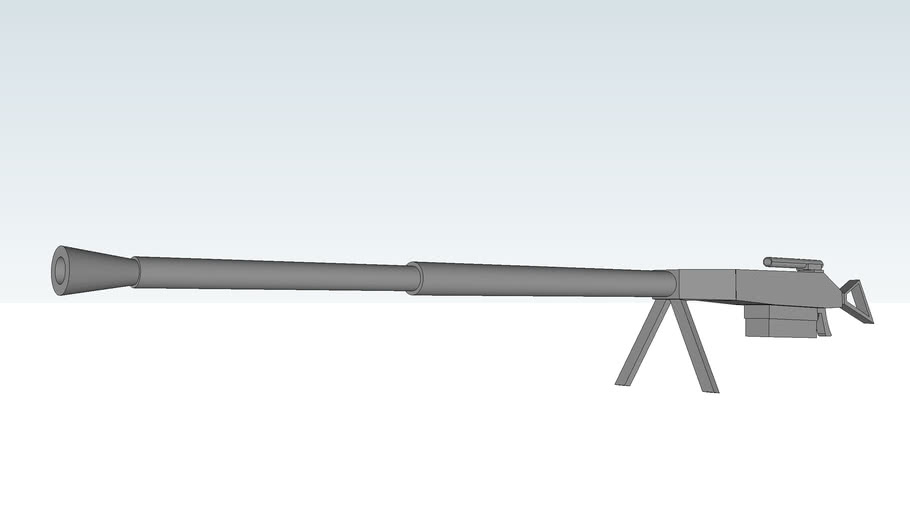 Hks 1a Sniper Anti Tank Rifle 14 5mm 3d Warehouse