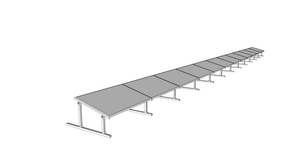 Solar Panel with custom Unistrut Rack - not finished