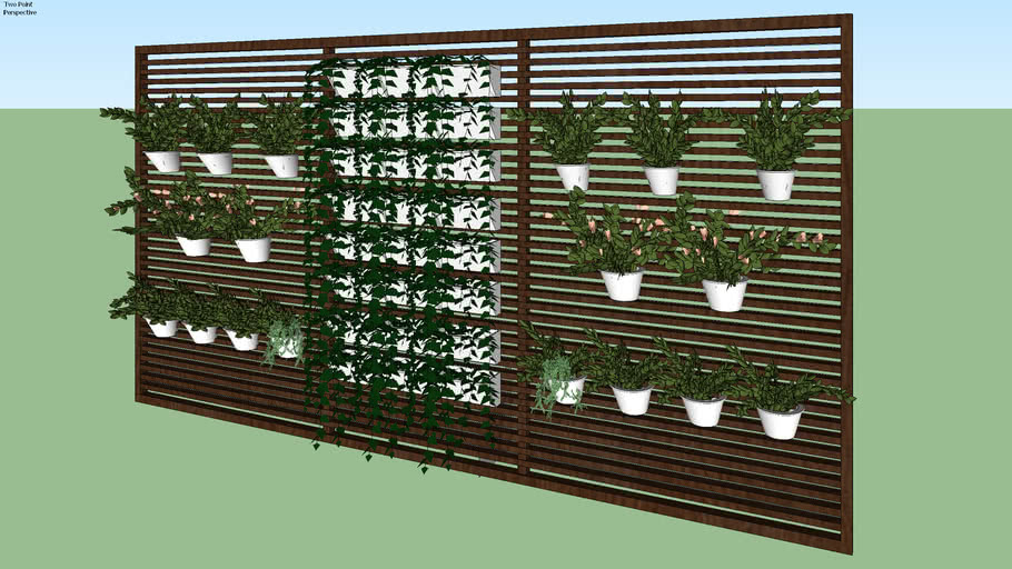 green wall 3D Warehouse