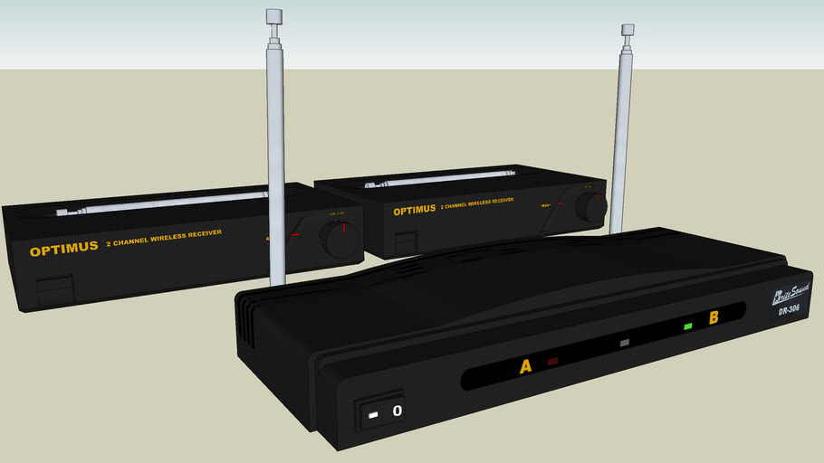 wireless mic receivers 3D Warehouse