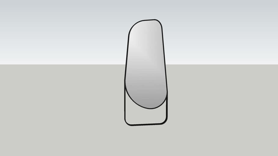 Peyton Asymmetrical Floor Mirror | 3D Warehouse