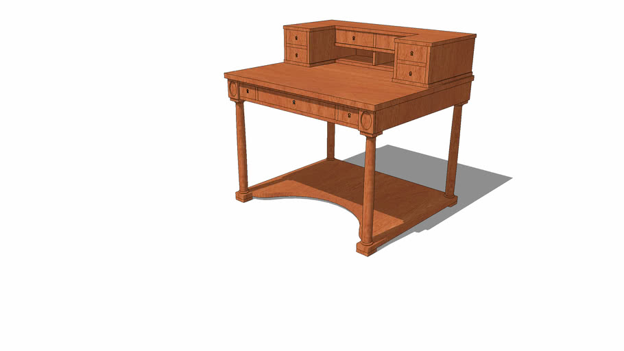 Biedermeier Writing Desk 3d Warehouse