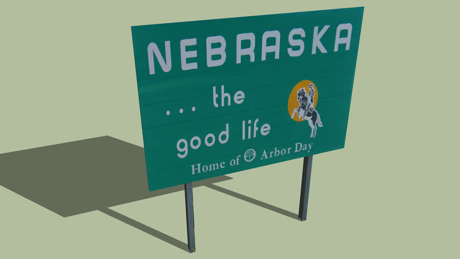 Welcome Sign Nebraska 3d Warehouse