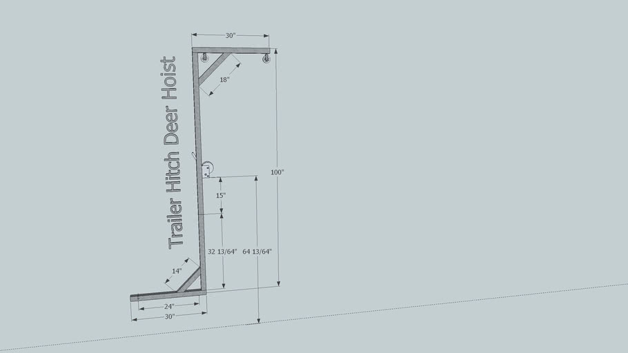 Trailer Hitch Deer Hoist 3D Warehouse