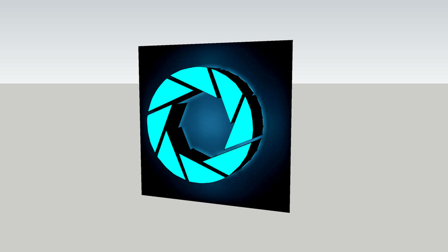 3D Aperture Science Logo