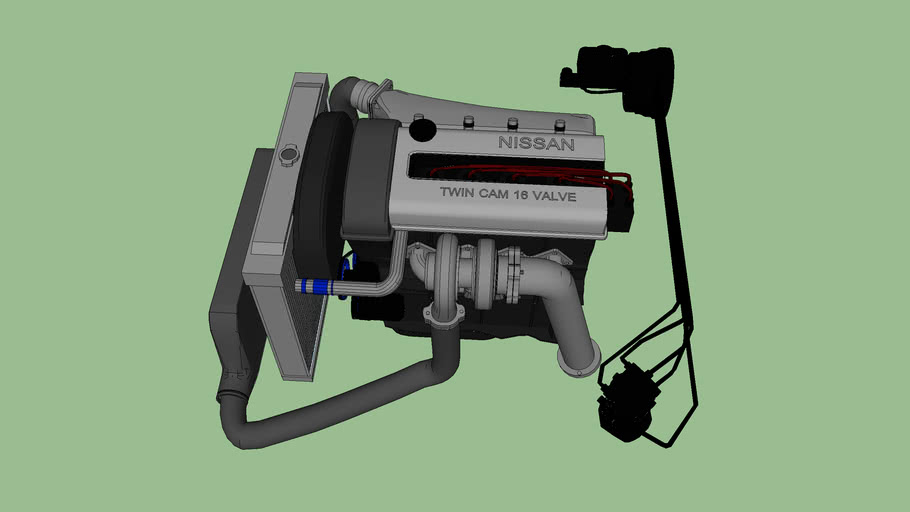 Nissan Twin Cam 16 valve 3D Warehouse