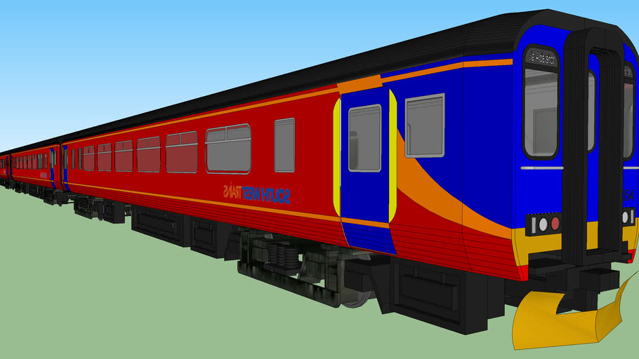 Class 156 Super Sprinter South West Trains 8-Car | 3D Warehouse