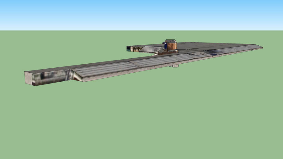 SLUH Baseball Stadium, Bleachers and Press Box, St Louis, MO, USA 3D