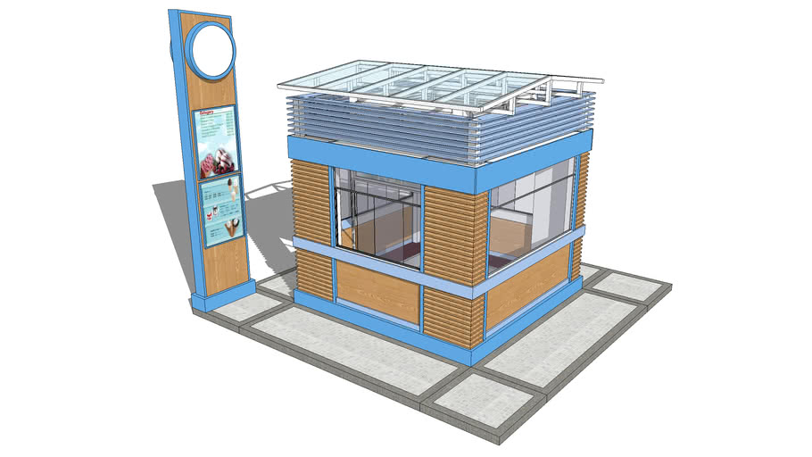 Beach Kiosk 3D Warehouse