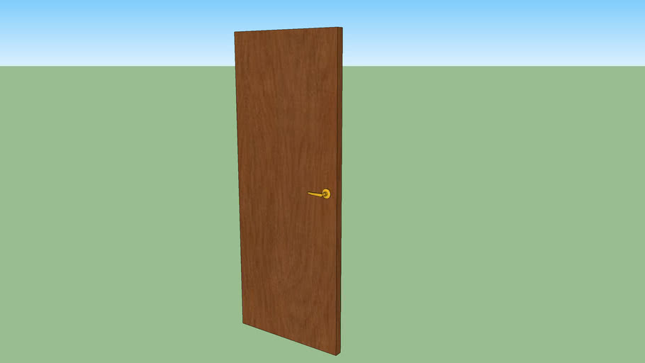 Flat Panel Door | 3D Warehouse