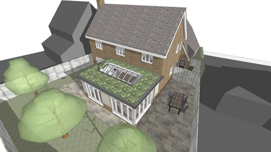 Traditional Orangery Kitchen Extension 3d Warehouse