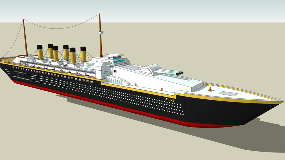 Fiume the steam ocean liner 3D Warehouse