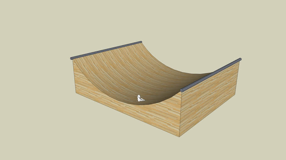 Skateboard, half pipe 3D Warehouse
